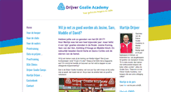 Desktop Screenshot of drijvergoalieacademy.com
