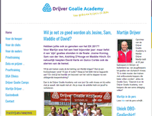 Tablet Screenshot of drijvergoalieacademy.com